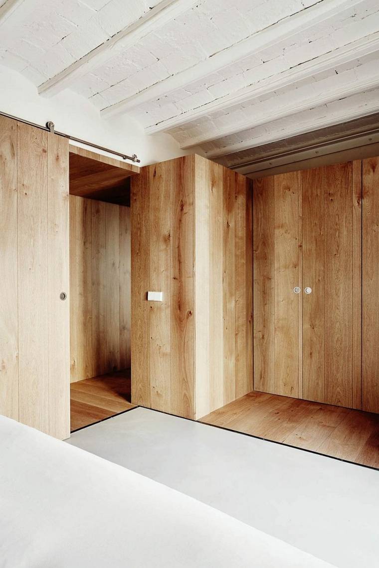intérieur bois moderne idée mur bois design minimaliste industriel moderne