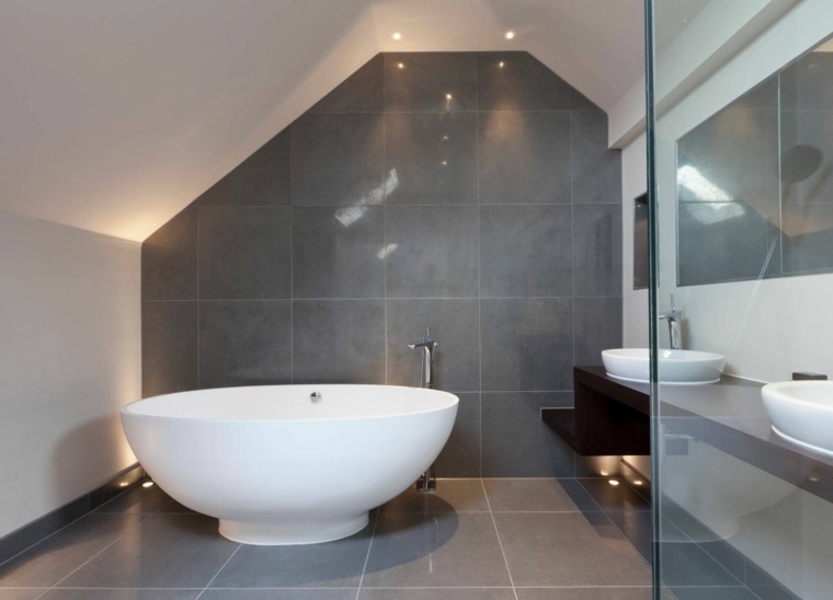 carrelage gris decoration salle de bain design