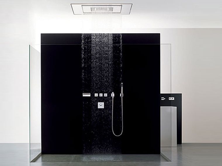 douche à l'italienne salle de bain deco moderne