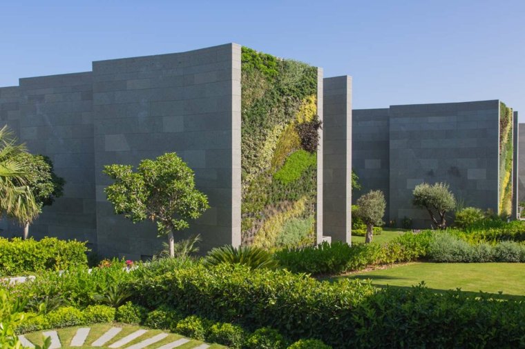 jardin vertical facade design maison