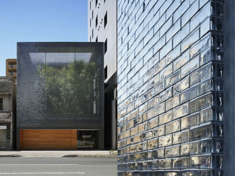 maison zen deco contemporaine briques verre