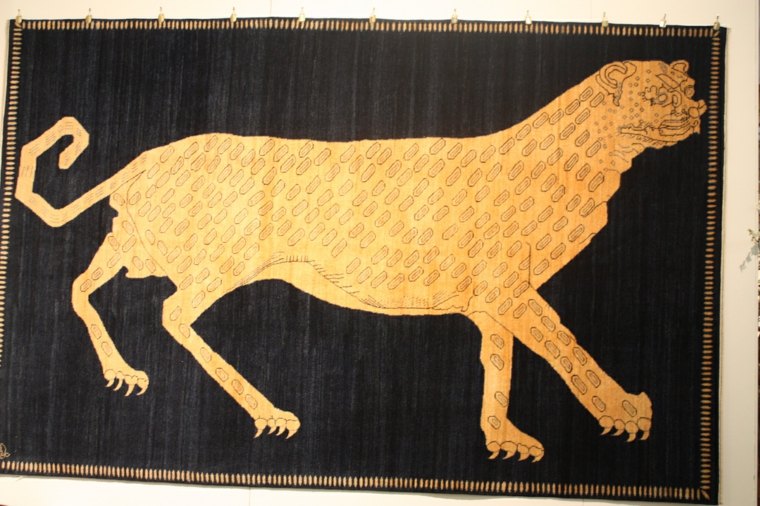 tapis design motif animal tendance moderne idée 