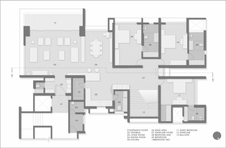 plan architectural penthouse design