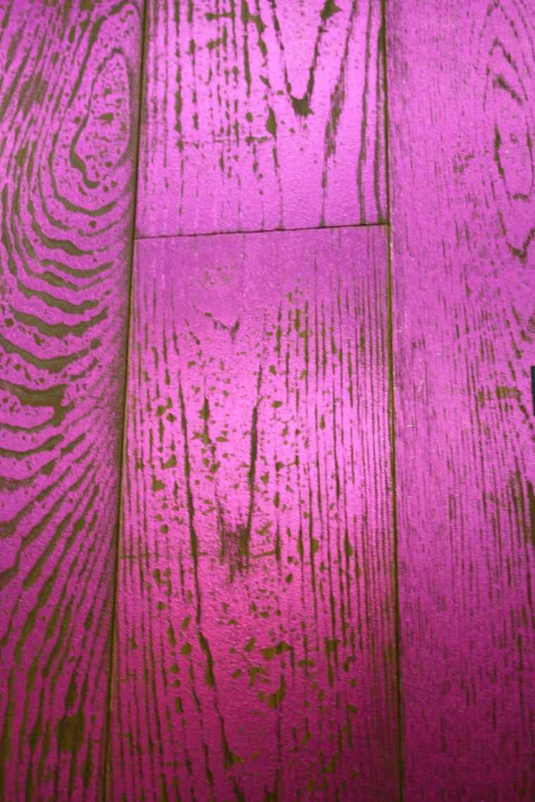 planchers bois design idée revêtement de sol parquet bois rose