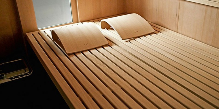 sauna bois design intérieur idée appartement aménager