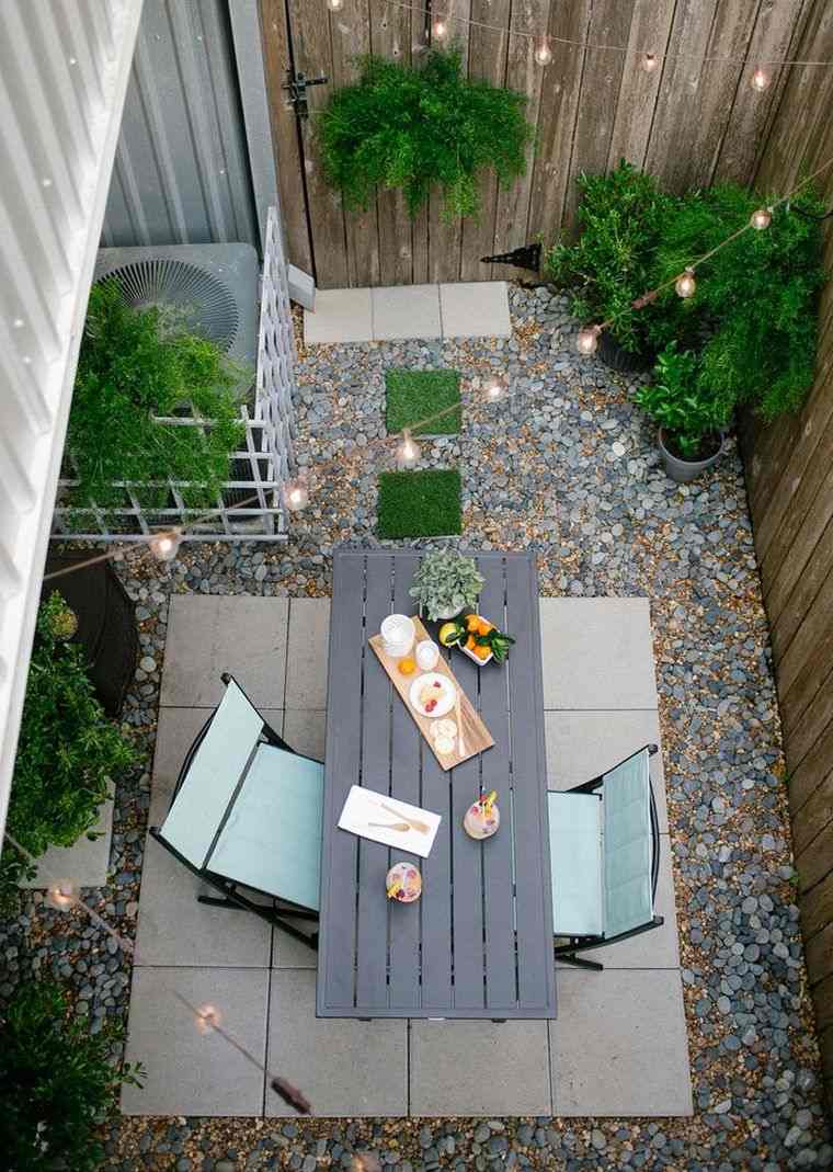 table de jardin en bois deco terrasse rectangulaire
