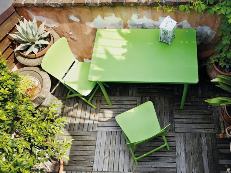 table de jardin design moderne idée aménager extérieur