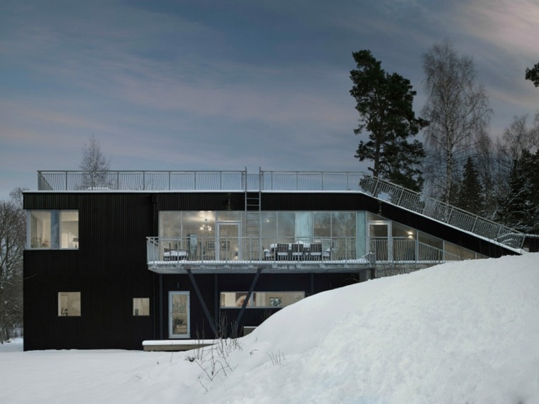 architecte maison moderne toit plat batiment design