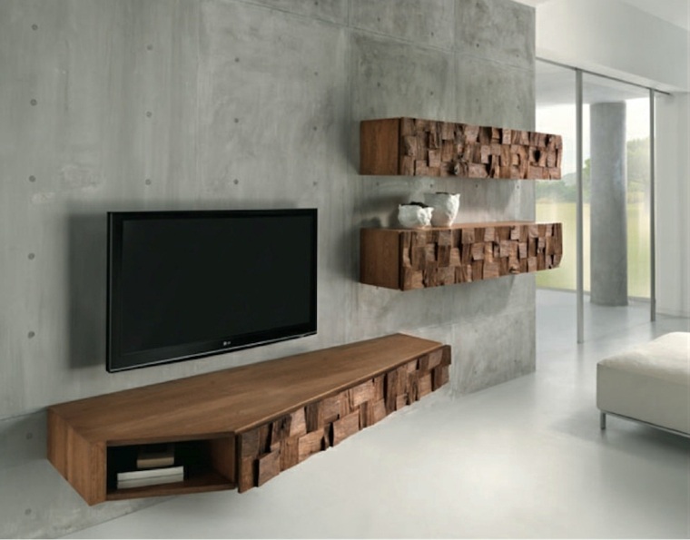 meuble télé suspendu design original