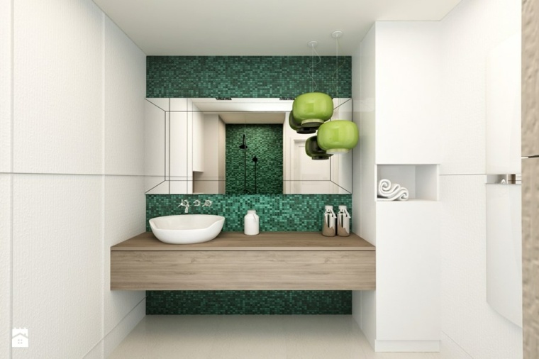 petite salle de bain moderne idee couleur 