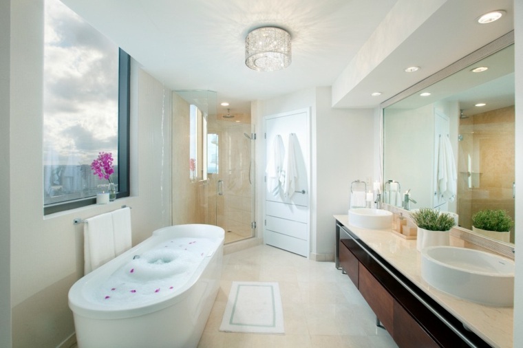 plafond salle de bain interieur deco de luxe