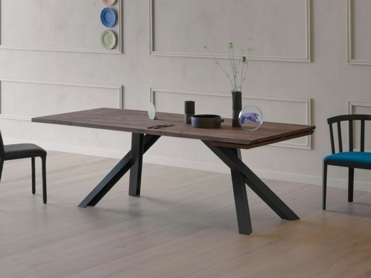 table salle à manger design bois moderne chaise idée meuble salle à manger