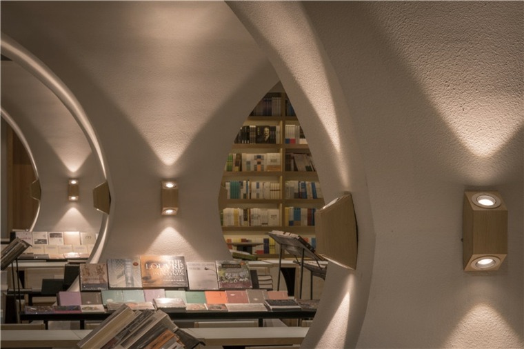 éclairage bibliothèque tendance étagère bois bibliothèque design contemporain architecture