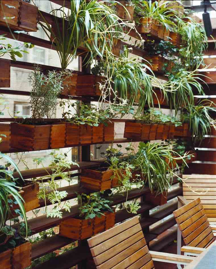 brise vue naturel mur jardiniere verticale