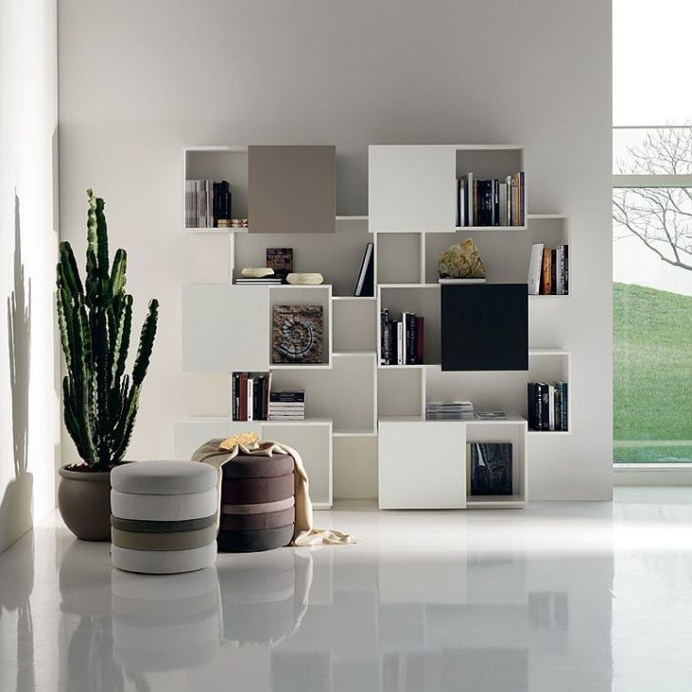mobilier cube rangement bibliotheque italienne piquant