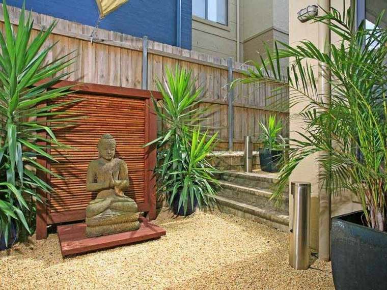 petit jardin sur gravier zen