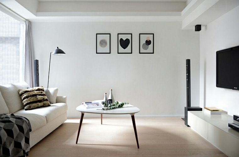 salon minimaliste inspiration scandinave