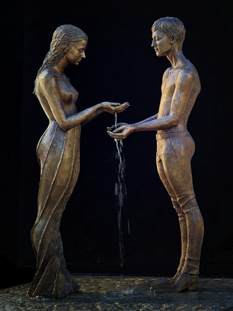 design contemporain sculpture bronze design
