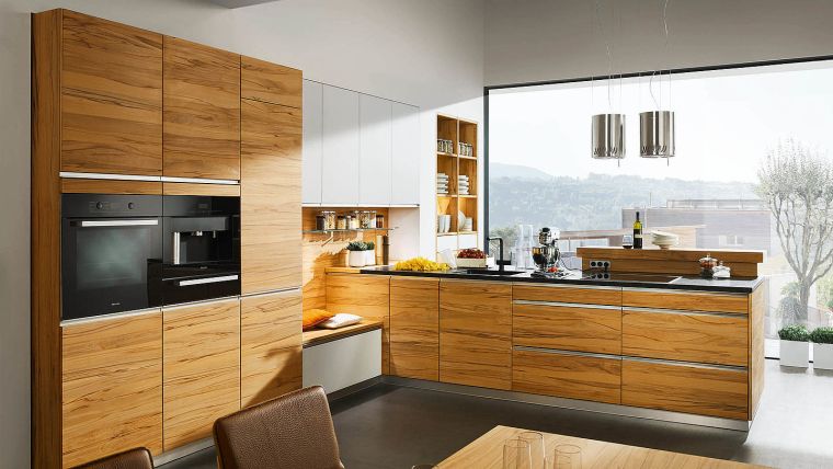 mobilier moderne cuisine armoire bois massif