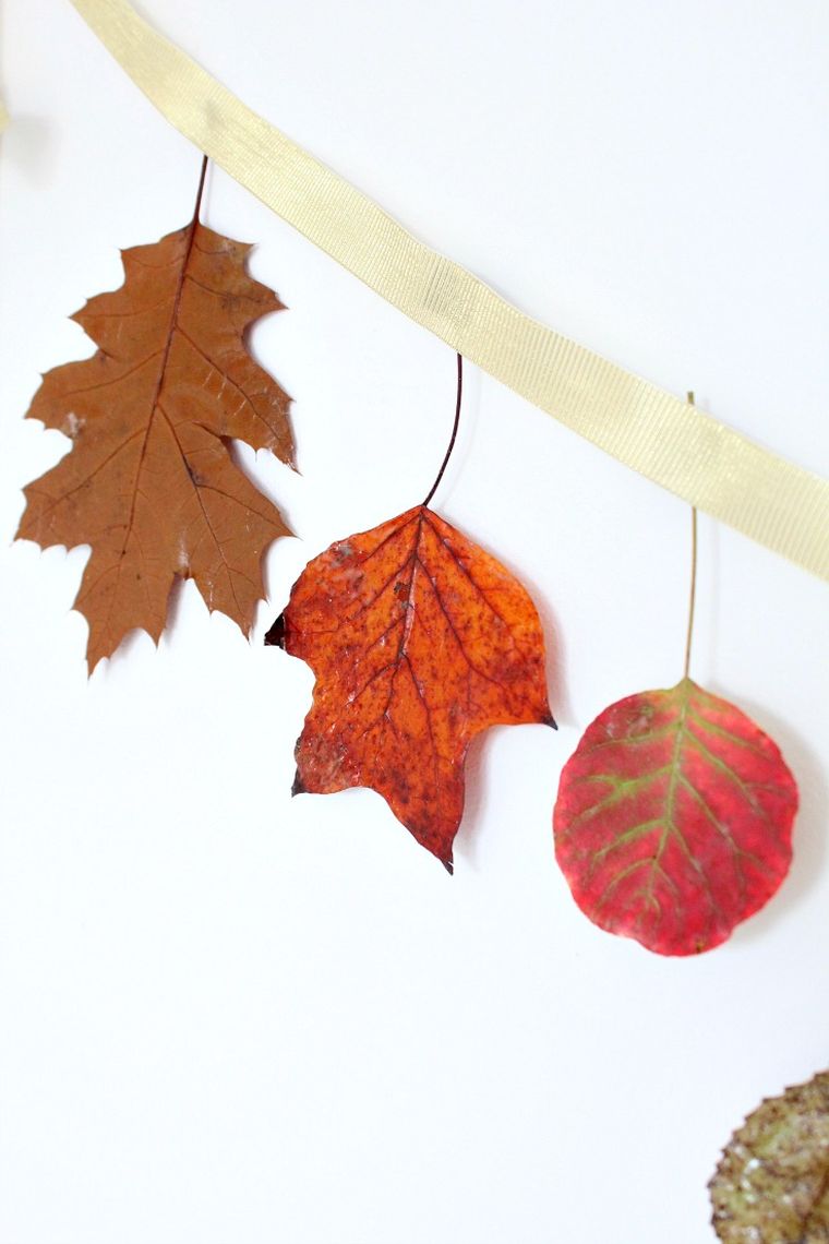 guirlande decoration automne feuilles mortes