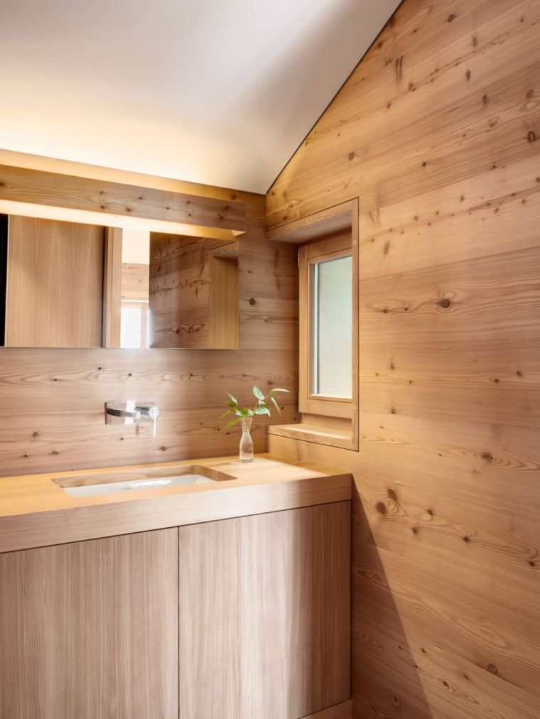 chalet de montagne salle de bain style moderne
