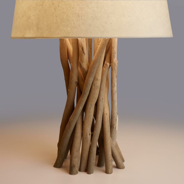 activités manuelles lampe bois flotte