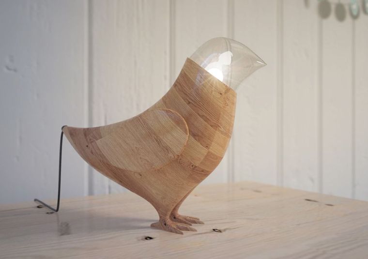 lampe en bois style moderne decoration