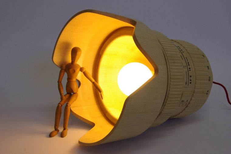 luminaire deco moderne lampe bois