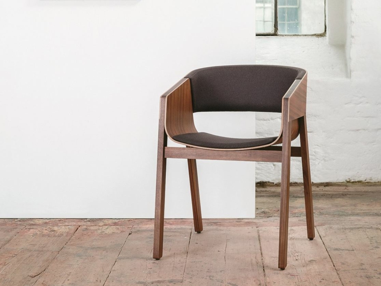 meuble bois design chaise capitonnee 