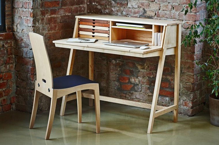 meuble bois bureau style scandinave six tematic