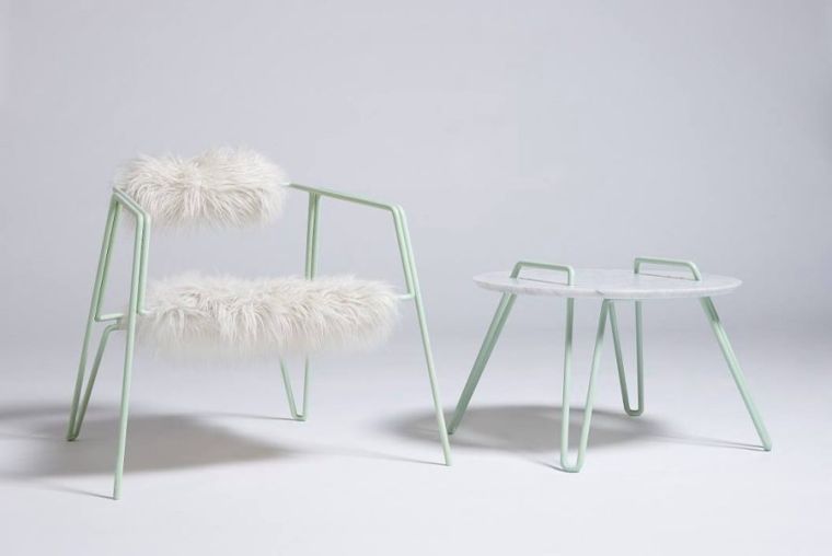 mobilier design metal chaises modernes