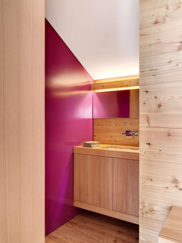 idee salle de bain decoration style chalet motagne design