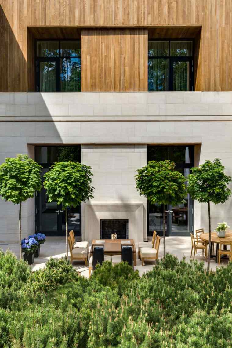 terrasse idée maison design bois aménager végétaux