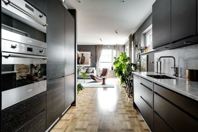 design moderne intérieur cuisine bar bois design tendance aménager espace