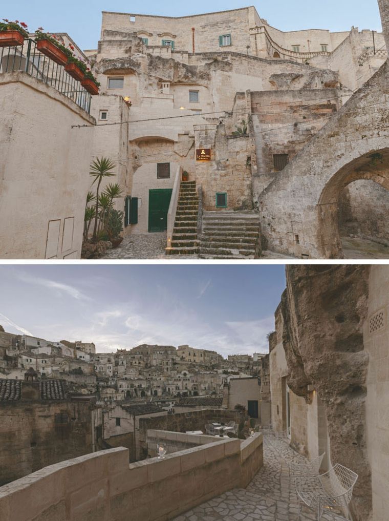demeure historique habitat troglodyte rocher Matera