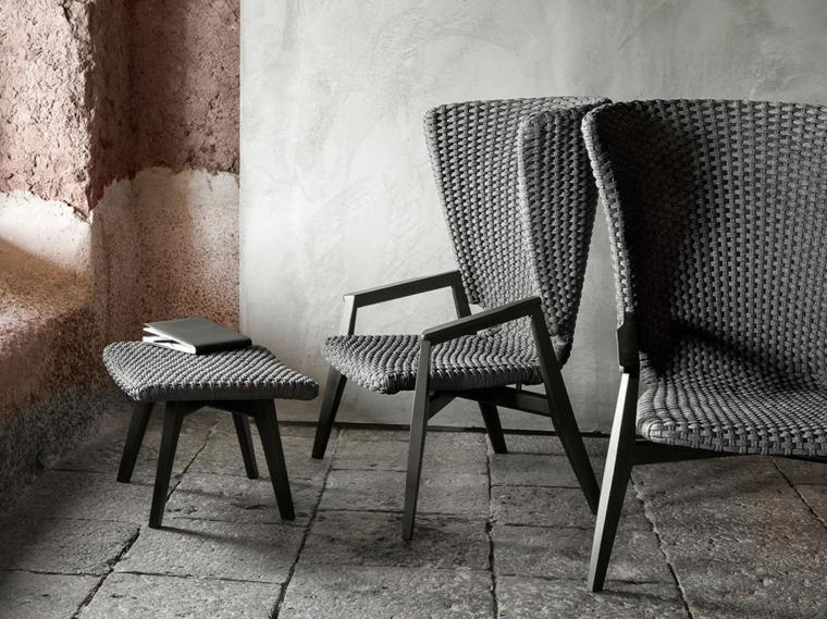 fauteuils tresses mobilier moderne automne