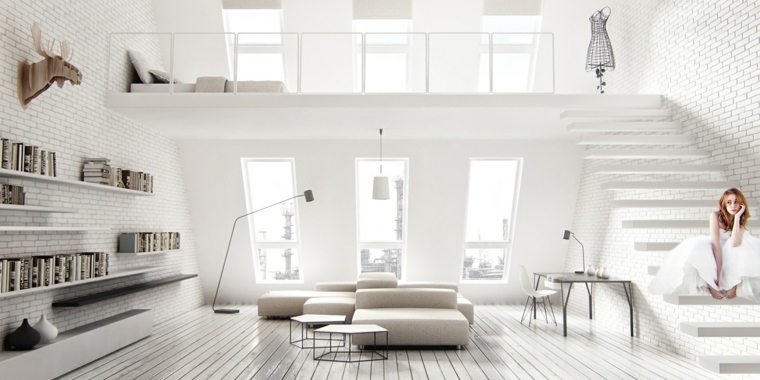 intérieur moderne minimaliste design canapé salon