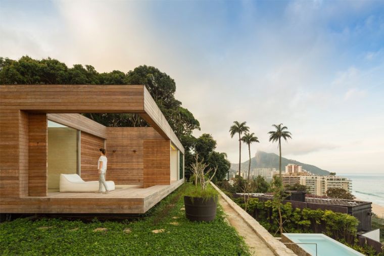 architectemaison terrasse bois exterieur piscine