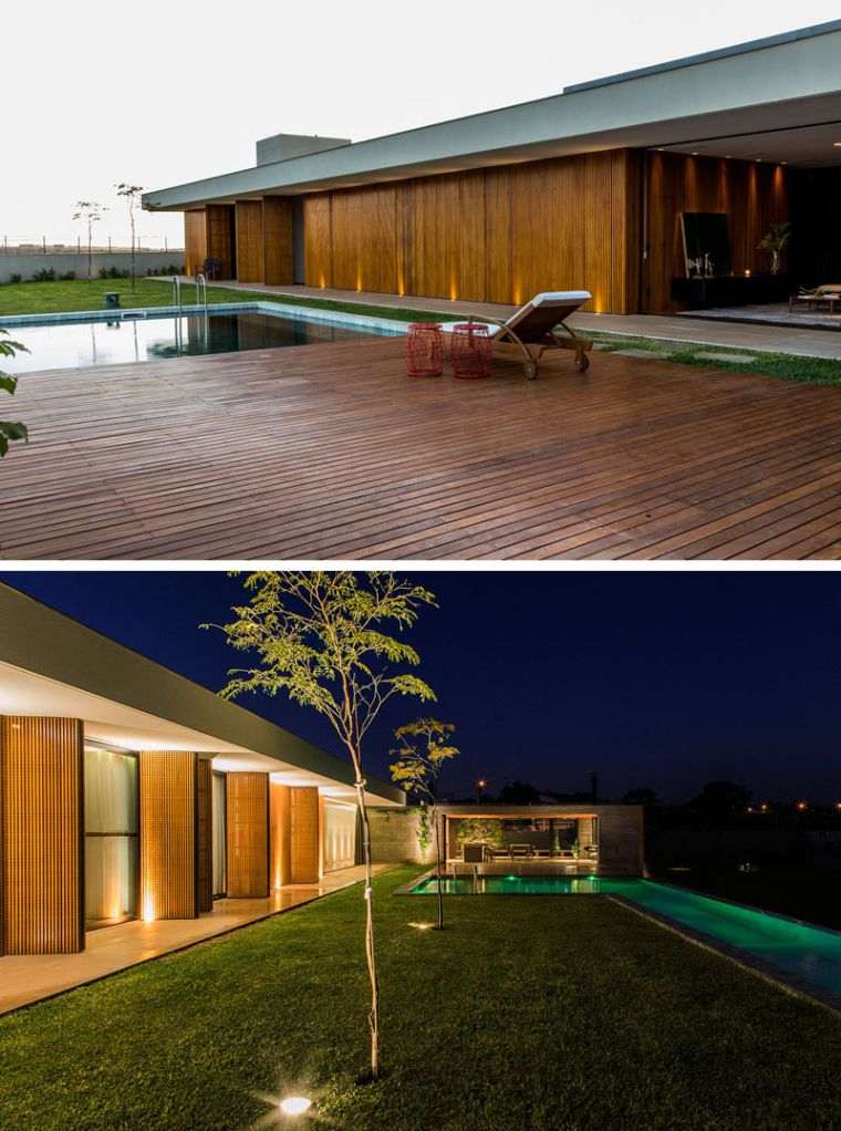 belles maisons photos terrasse modele piscine moderne