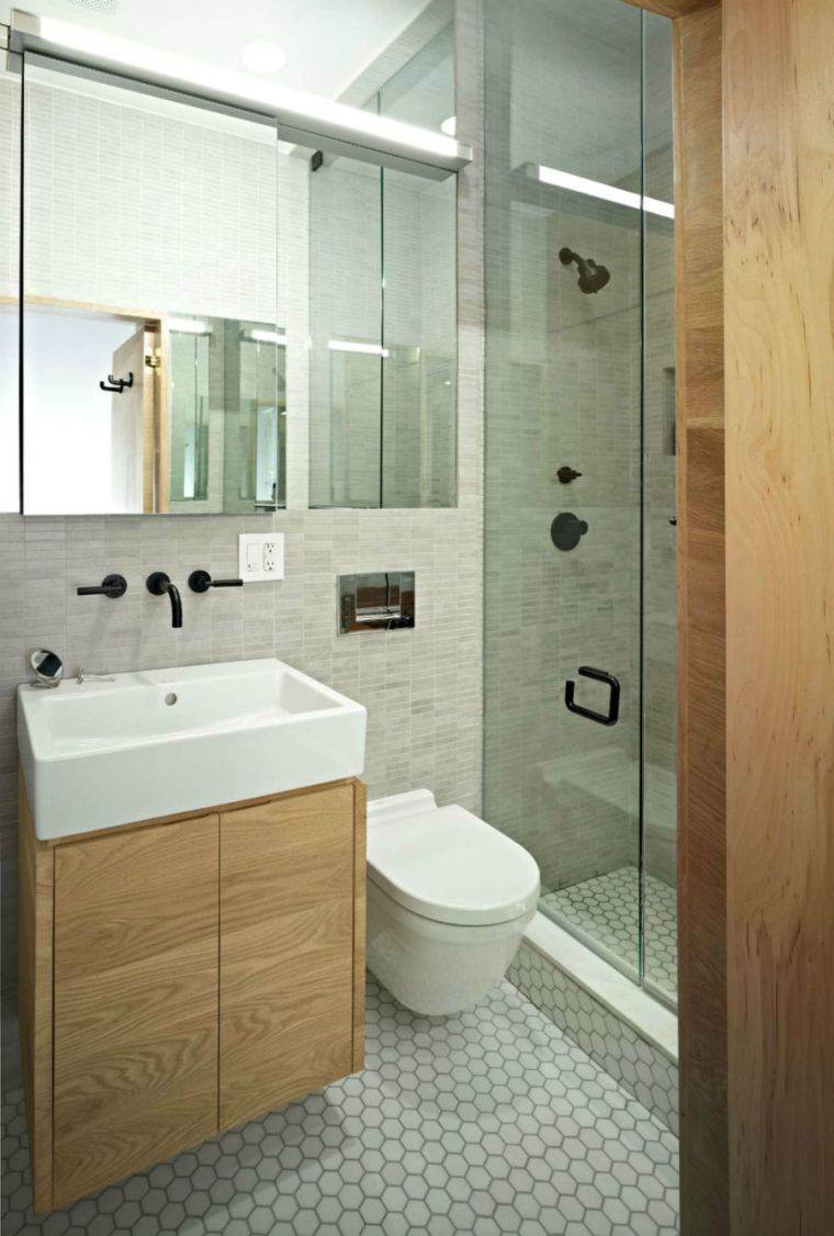 image mini salle de bain idée renovation mobilier style moderne