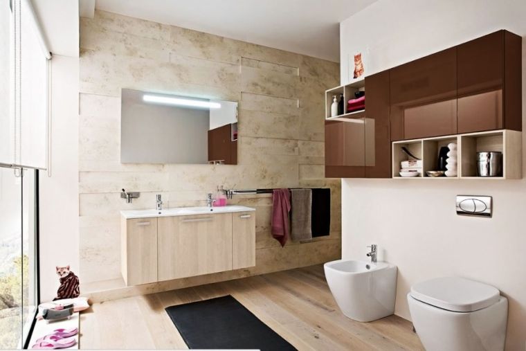salle de bain déco campagne carreaux style moderne