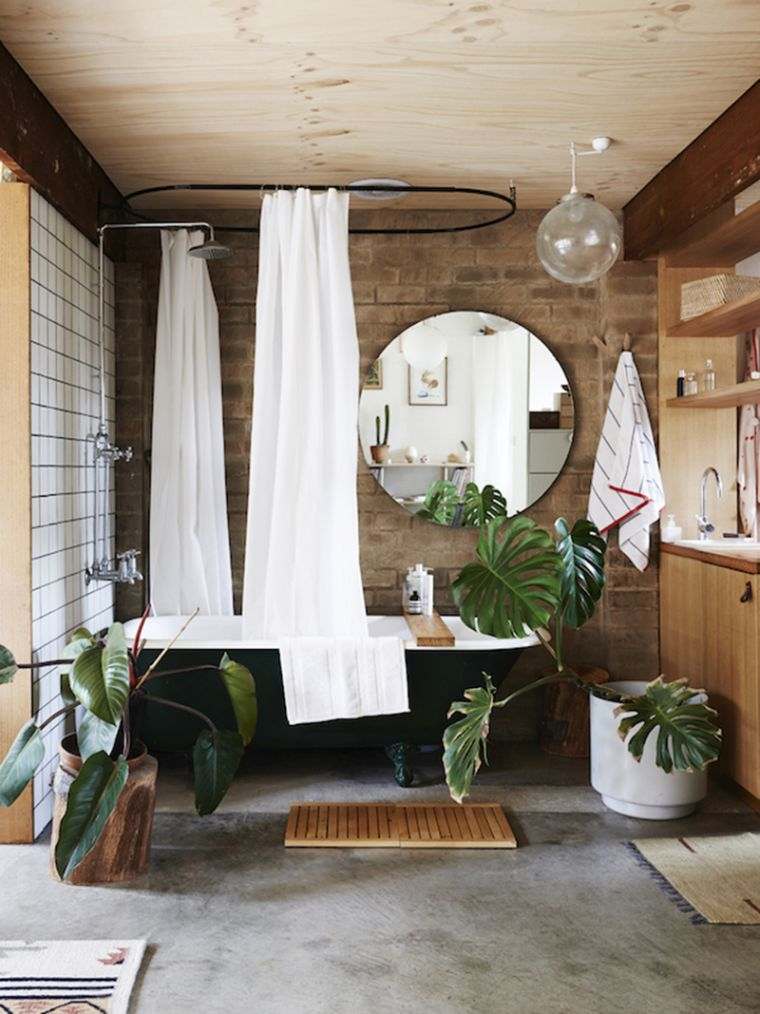 salle de bain déco style moderne campagne chic