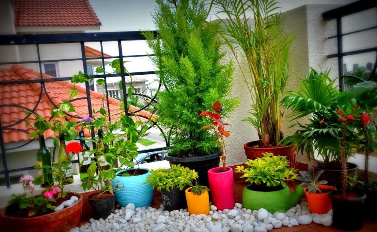 aménager un balcon plantes verdure couleurs