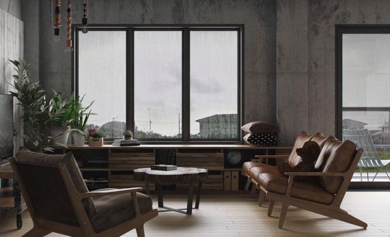 idee déco orientale moderne mobilier cuir ambiance zen interieur