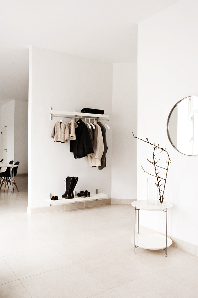 décoration entrée scandinave couloir minimaliste
