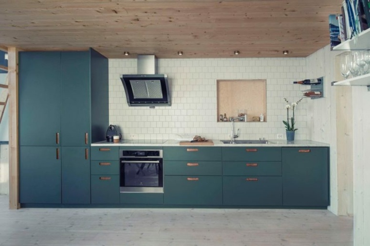 petite maison moderne vue intérieur spacieux cuisine