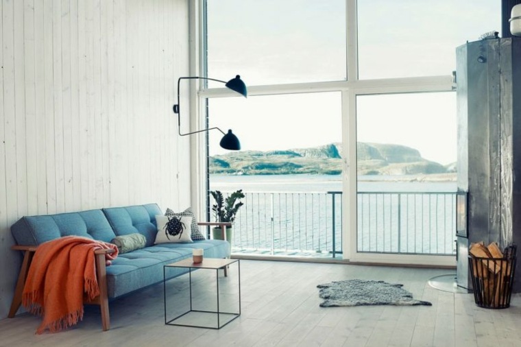 petite maison moderne vue mer intérieur spacieux