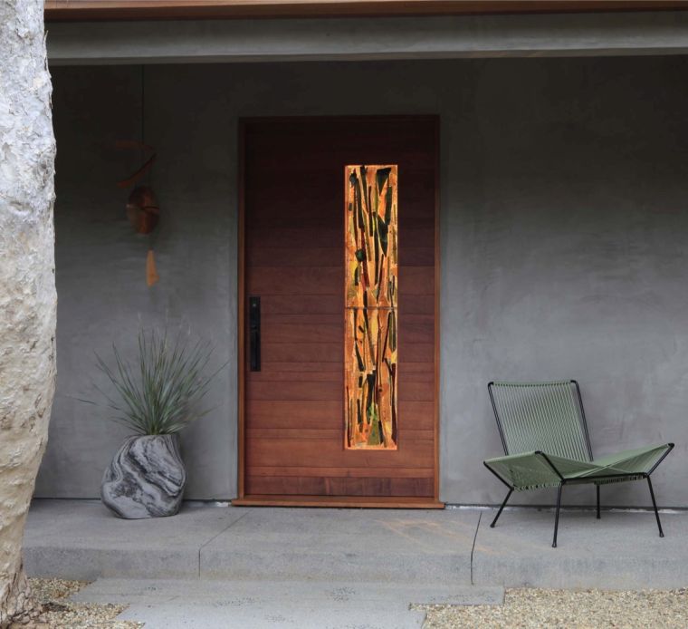 portes exterieures maison bois architecture moderne