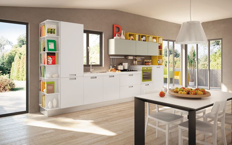 exemple couleur peinture gris taupe cuisine design italien meuble blanche 