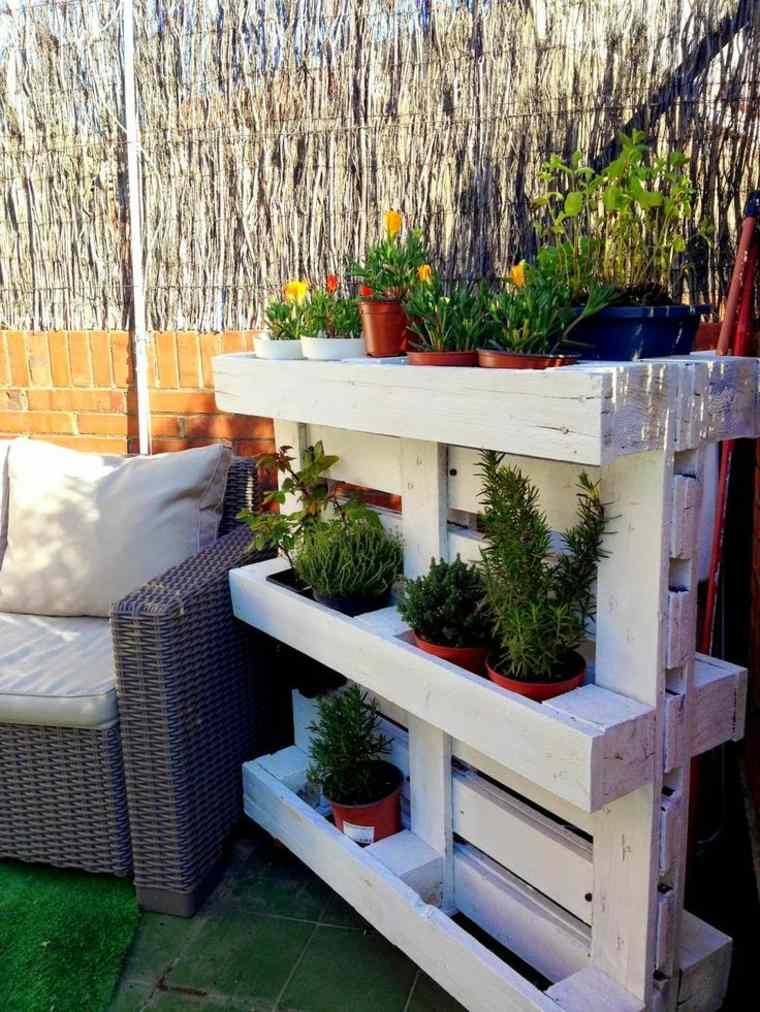 petit jardin balcon terrasse jardiniere bois palette a fabriquer